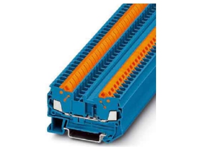 Produktbild 2 Phoenix QTC 2 5 BU Durchgangsklemme  blau H 6 2mm 0 25 1 5qmm
