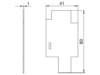 Dimensional drawing 2 OBO T4B TQ Separation plate for surface tank