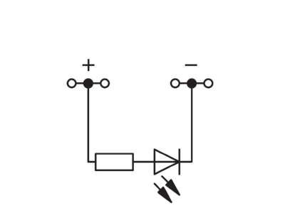 Circuit diagram WAGO 280 624 281 434 LED terminal block