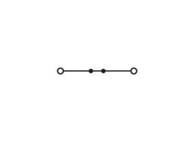 Circuit diagram WAGO 2002 1201 Feed through terminal 2 wire  TS 35 