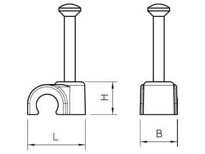 Mazeichnung 2 OBO 2006 35 LGR Iso Nagel Clip 6 0mm