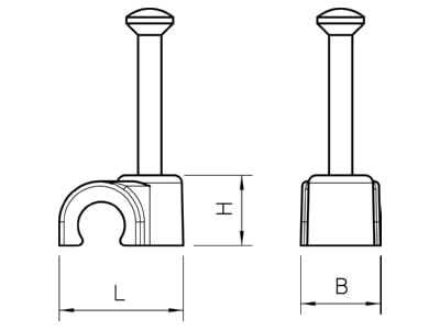 Mazeichnung 1 OBO 2016 50 LGR Iso Nagel Clip 16mm
