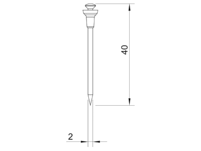 Mazeichnung 1 OBO 511 40 Siko Nadel blau