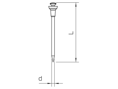 Mazeichnung 2 OBO 511 40 Siko Nadel blau