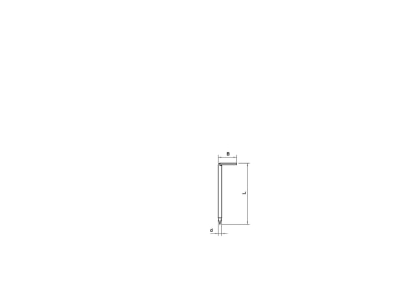Dimensional drawing 2 OBO 1101 3 4x60 Hook nail 3 4x60mm