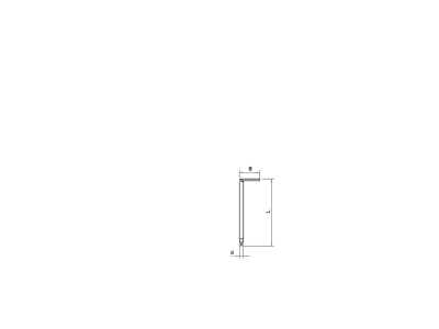 Mazeichnung 2 OBO 1101 3 4x60 Hakennagel 3 4x60mm blank