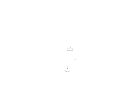 Mazeichnung 2 OBO 1101 3 4x70 Hakennagel 3 4x70mm blank