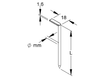 Mazeichnung Kleinhuis 731 50 Hakennagel