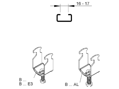 Ma�zeichnung Niedax B 110 Buegelschelle