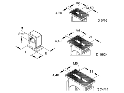 Mazeichnung Niedax D 6 16 Iso D Schelle