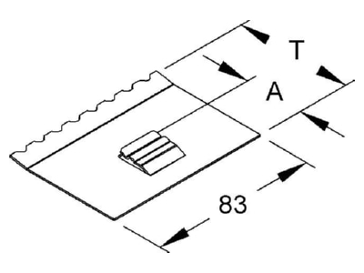 Mazeichnung Niedax TPH 60 Profilhalter