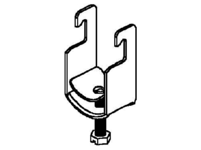 Line drawing Niedax BU 34 Cable clamp for strut 28   34mm
