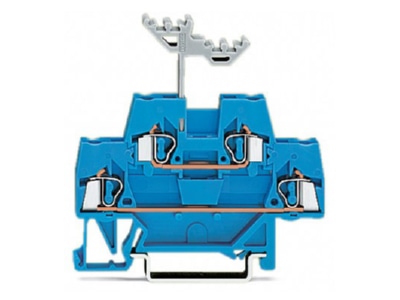 Produktbild WAGO 280 529 Doppelstockklemme 2 5qmm N N mit WSB