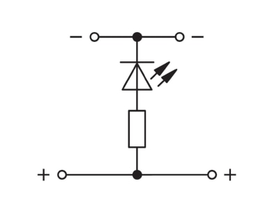 Circuit diagram WAGO 281 634 281 434 LED terminal block