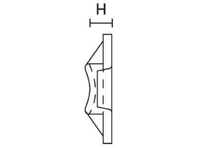 Dimensional drawing 6 Hellermann Tyton TY8G1S N66 NA Mounting element for cable tie