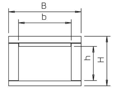 Dimensional drawing 2 OBO BSK 120511 Fire resistant duct I120 E90 130x230mm