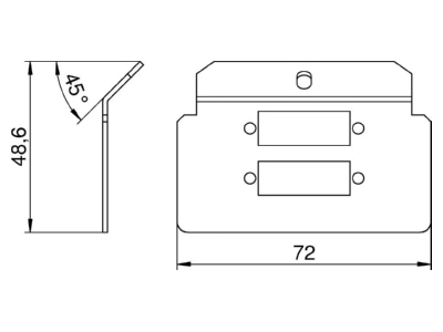 Dimensional drawing 2 OBO MTM 2L Plate