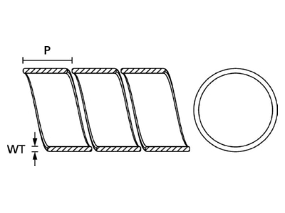 Mazeichnung Hellermann Tyton SBPE9 GY PE Spiralschlauch