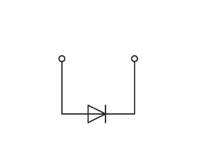 Circuit diagram WAGO 281 603 281 400 Diode terminal block