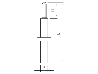 Mazeichnung 1 OBO 219 25 OMEX FT 1 5m Omex Tiefenerder