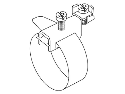 Produktbild Detailansicht Kleinhuis 37 1 Erdungs Bandschelle mit Anschlussring