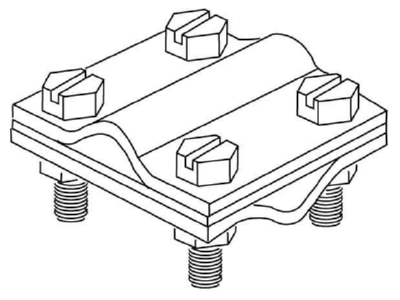 Line drawing Kleinhuis 27 8 Cross connector lightning protection
