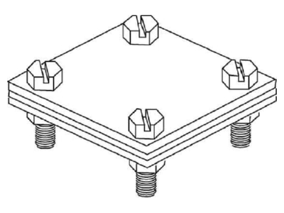 Line drawing Kleinhuis 28 30B Cross connector lightning protection
