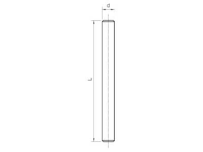 Dimensional drawing 2 OBO TR M10 2M G Threaded rod M10x2000mm
