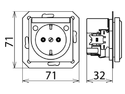 Mazeichnung 3 Dehn NSM PRO TW UeS Steckdose NSM Protector ti ws