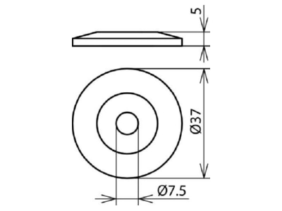 Dimensional drawing 2 Dehn 276 006 Accessory for lightning protection
