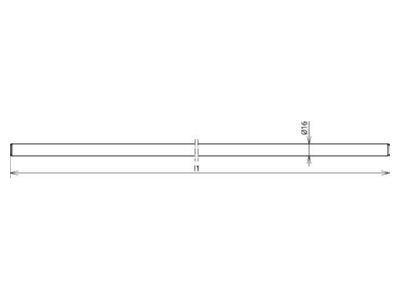 Dimensional drawing 3 Dehn 104 150 Interception rod chamfered