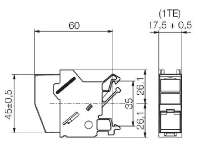 Circuit diagram Weidmueller IE XM RJ45 IDC Adapter