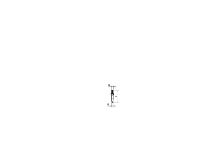 Dimensional drawing 1 OBO 903 25 G Screw anchor M6
