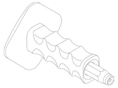 Dimensional drawing 1 OBO 915 RBS M4 Nail driver 4mm
