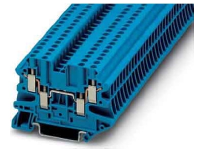 Product image 1 Phoenix UT 2 5 QUATTRO BU Feed through terminal block 5 2mm 24A
