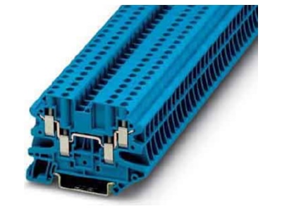 Product image 1 Phoenix UT 4 QUATTRO BU Feed through terminal block 6 2mm 32A
