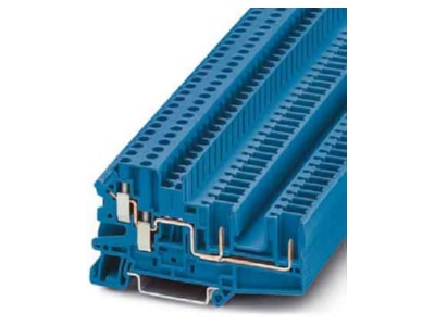 Product image 1 Phoenix UT 4 QUATTRO  2P BU Feed through terminal block 6 2mm 32A
