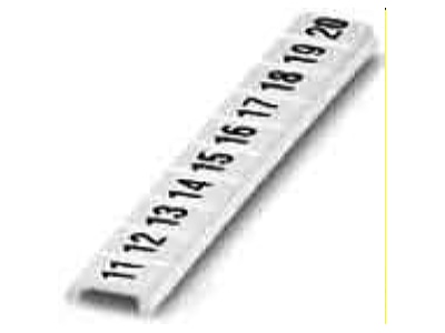 Product image 2 Phoenix ZBF 5 lgs 11 20 Label for terminal block 5mm white