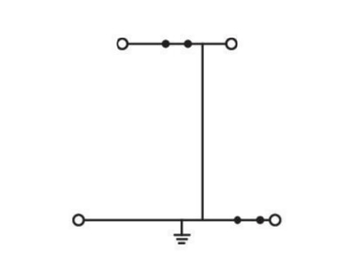 Circuit diagram WAGO 870 507 Ground terminal block 2 p 5mm