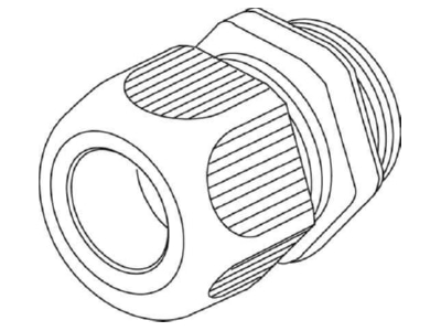 Dimensional drawing 2 Kleinhuis 1234VM2001 Cable gland   core connector M20