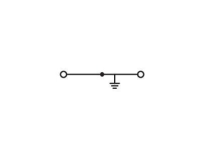 Circuit diagram WAGO 781 607 Ground terminal block 1 p 6mm