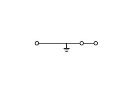 Circuit diagram WAGO 283 677 Ground terminal block 1 p 12mm