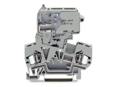 Product image WAGO 281 611 281 417 G fuse 5x20 mm terminal block 10A 8mm
