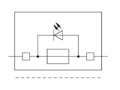 Circuit diagram WAGO 281 611 281 541 G fuse 5x20 mm terminal block 10A 8mm