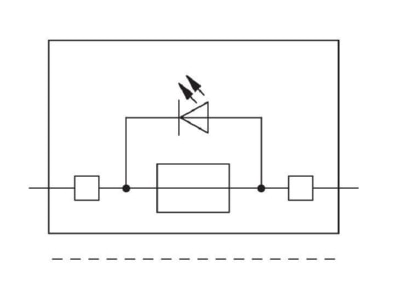 Circuit diagram WAGO 281 611 281 541 G fuse 5x20 mm terminal block 10A 8mm
