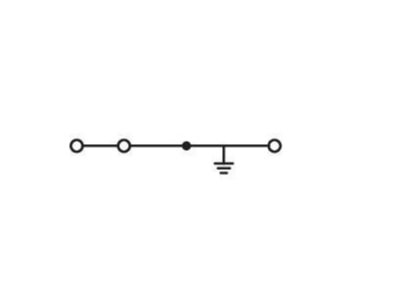 Circuit diagram WAGO 280 640 Ground terminal block 1 p 5mm
