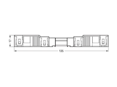 Dimensional drawing 2 WAGO 770 104 Connector plug in installation