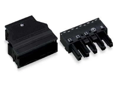Produktbild WAGO 770 305 Buchse 0 5 4mmq schwarz