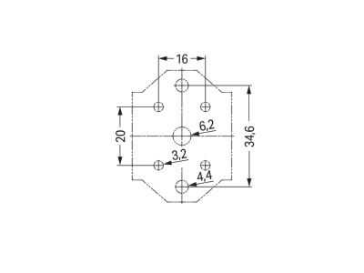 Dimensional drawing 1 WAGO 770 623 Accessory for plug in installation
