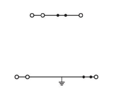 Circuit diagram WAGO 870 535 Ground terminal block 2 p 5mm